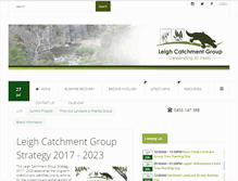 Tablet Screenshot of leighcatchmentgroup.org